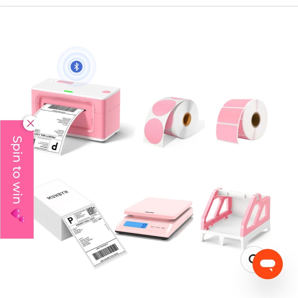 Bluetooth thermal printer it comes with everything you see